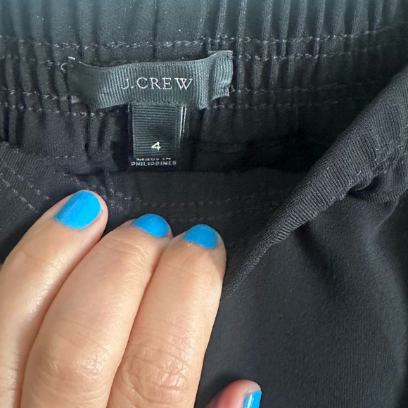 J. Crew Reese Crepe Joggers size 6 Black - Picture 6 of 9